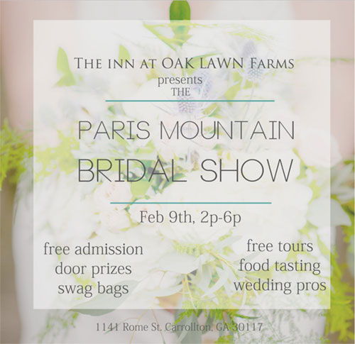 Paris Mountain Bridal Show