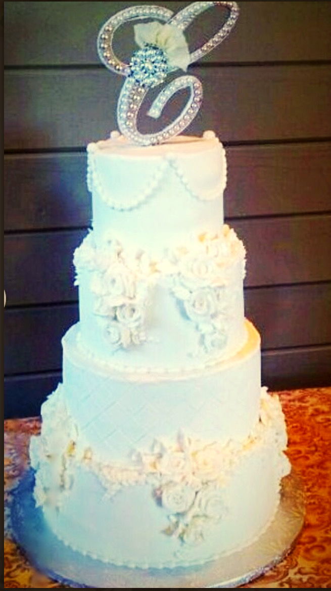 Image for post: Vintage Wedding Cake