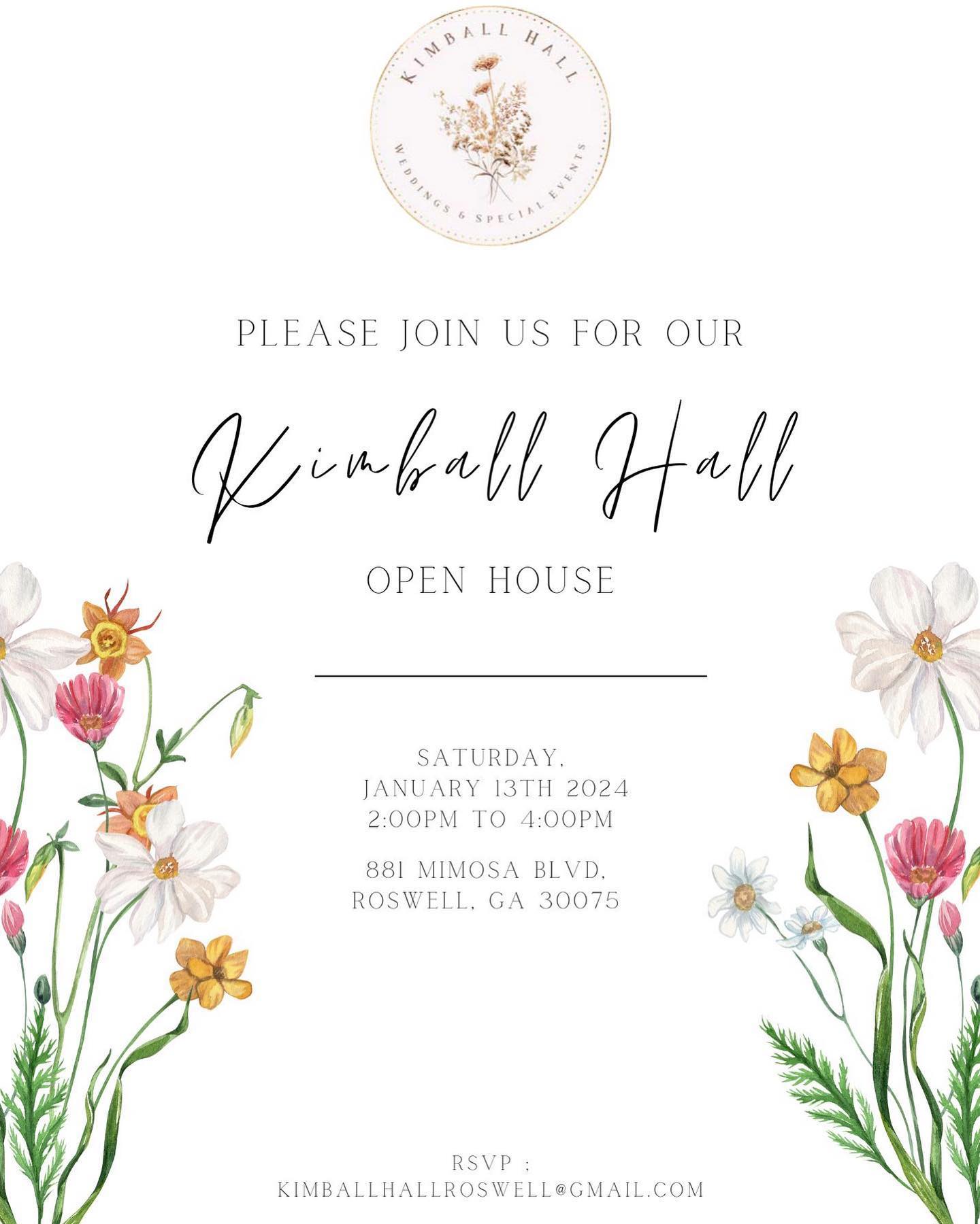 Image for post: Kimball Hall Open House - January 2024