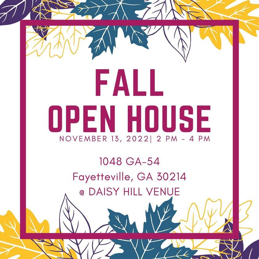 Image for post: Daisy Hill Venue Fall Open House 2022